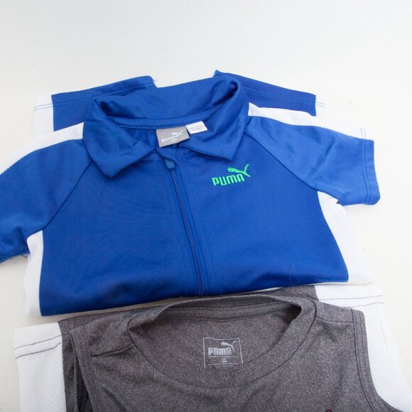 PUMA Baby Boy 2-Pieces– Size 18 Months – Navy Romper & Gray Tank Top - Picture 3 of 4